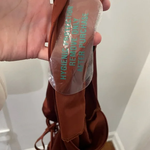 CALIA by Carrie Underwood Deep V-Neck Brown Swimsuit - Picture 8 of 8